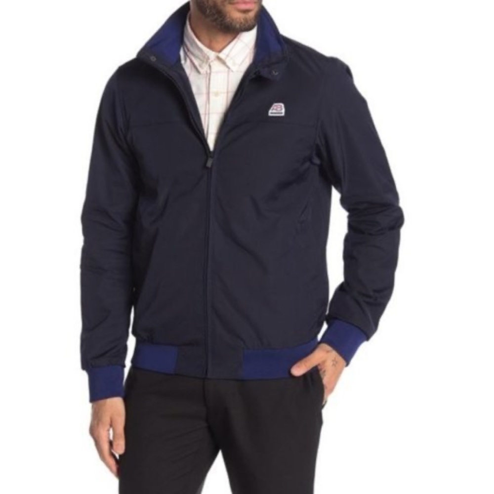 Scotch & Soda Harrington Front Zip Jacket Men's Navy Jacket